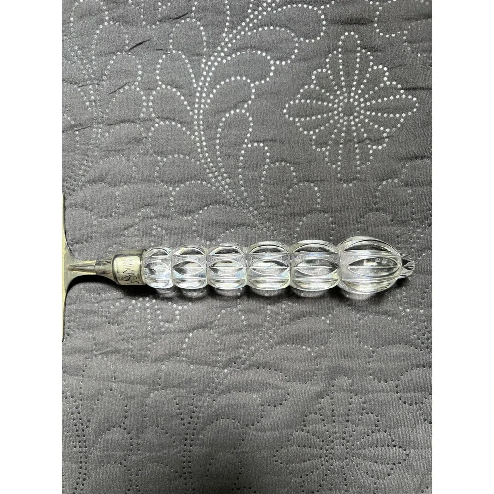 Vintage Mikasa Cake Server Crystal Silver Plate Red Velvet Box Serverware Home